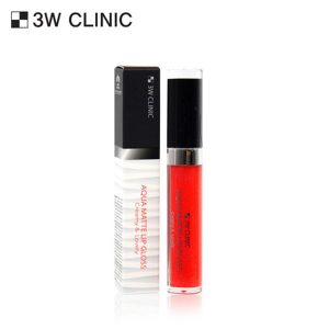 3W Clinic Aqua Matte Lip Gloss #Girls Pearl Pink