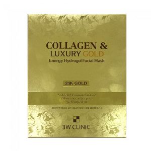 3W Clinic Collagen & Luxury Gold Energy Hydrogel Facial Mask