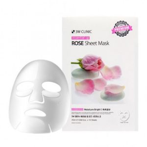 3W Clinic Essential Up Rose Sheet Mask, 1 шт