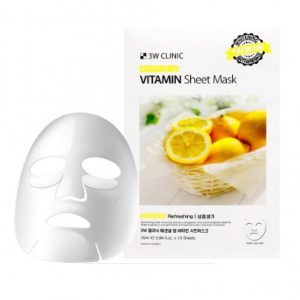 3W Clinic Essential Up Vitamin Sheet Mask, 1 шт