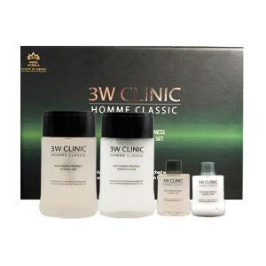 3W Clinic Homme Classic Moisturizing Freshness Essential Set